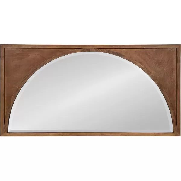 imageKate and Laurel Andover Casual Framed Arch Mirror with Beveled Edge Black 42x215 Modern Farmhouse Home Decor for Entryway Living Room Or BedroomBrown