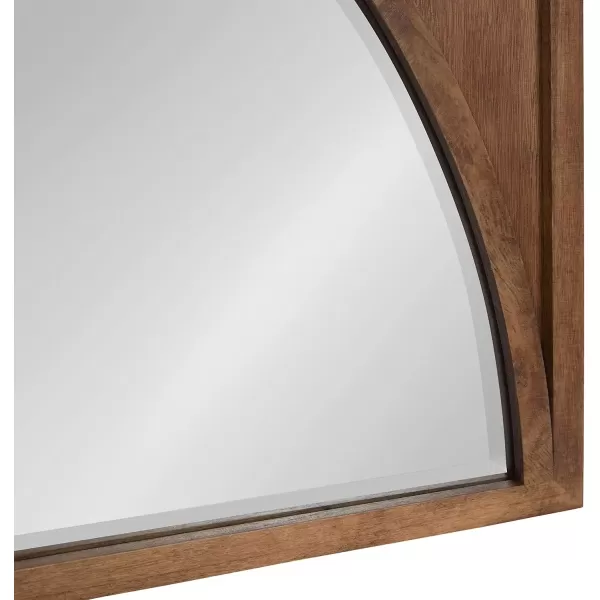 imageKate and Laurel Andover Casual Framed Arch Mirror with Beveled Edge Black 42x215 Modern Farmhouse Home Decor for Entryway Living Room Or BedroomBrown