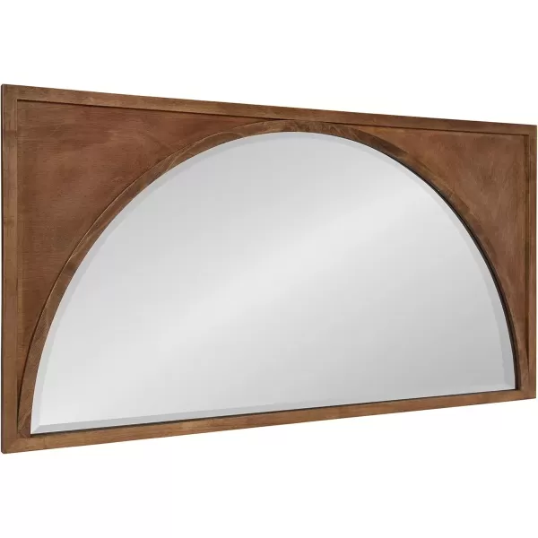 imageKate and Laurel Andover Casual Framed Arch Mirror with Beveled Edge Black 42x215 Modern Farmhouse Home Decor for Entryway Living Room Or BedroomBrown