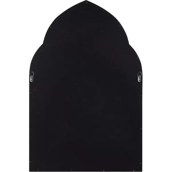 imageKate and Laurel Eileen Framed Arch Mirror 20quot x 30quot Gold Modern Arched Bathroom Vanity MirrorBlack