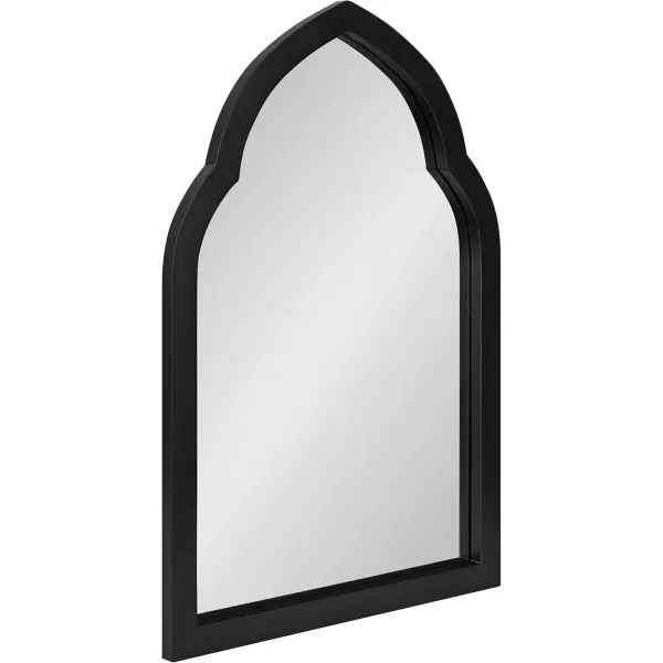 imageKate and Laurel Eileen Framed Arch Mirror 20quot x 30quot Gold Modern Arched Bathroom Vanity MirrorBlack