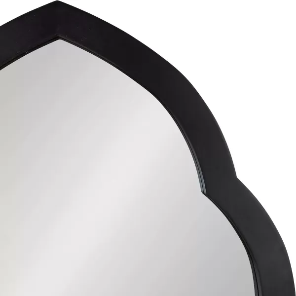 imageKate and Laurel Eileen Framed Arch Mirror 20quot x 30quot Gold Modern Arched Bathroom Vanity MirrorBlack