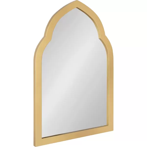 imageKate and Laurel Eileen Framed Arch Mirror 20quot x 30quot Gold Modern Arched Bathroom Vanity MirrorGold
