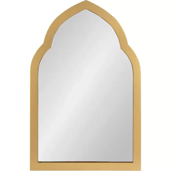 imageKate and Laurel Eileen Framed Arch Mirror 20quot x 30quot Gold Modern Arched Bathroom Vanity MirrorGold