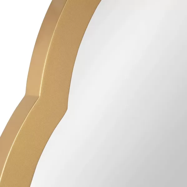 imageKate and Laurel Eileen Framed Arch Mirror 20quot x 30quot Gold Modern Arched Bathroom Vanity MirrorGold