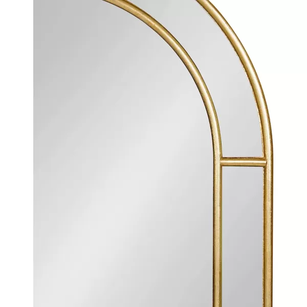 imageKate and Laurel Fairbrook Transitional Arched Wall Mirror 20 x 30 Gold Sophisticated Glam Mirror Decor for Wall