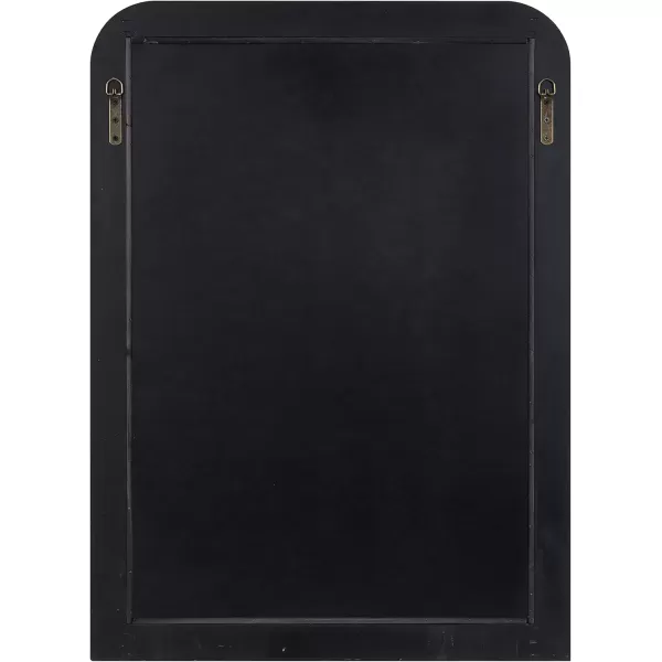 imageKate and Laurel Kinsman Traditional Rounded Arched Wall Mirror 26 x 36 Gold Decorative Contemporary Tall Wood Mirror with Radius Corners for Vertical or Horizontal DisplayBlack