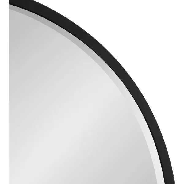 imageKate and Laurel McLean Modern Arched Metal Framed Wall Mirror 32 x 36 Black Minimal Decorative Mirror with Rounded Arch Shape for Stunning Wall Home DecorBlack