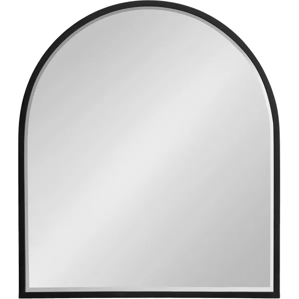 imageKate and Laurel McLean Modern Arched Metal Framed Wall Mirror 32 x 36 Black Minimal Decorative Mirror with Rounded Arch Shape for Stunning Wall Home DecorBlack