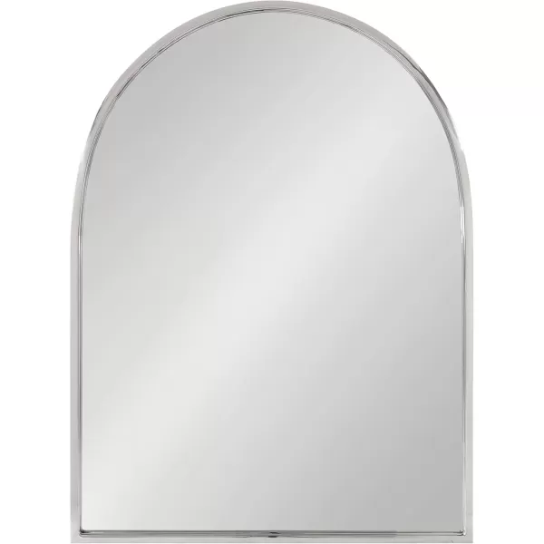 imageKate and Laurel Rowla Modern Arched Wall Mirror 24 x 32 Gold Decorative Glam Arch Mirror with Luxurious Polished Antique Brass Finish and Versatile StylingSilver