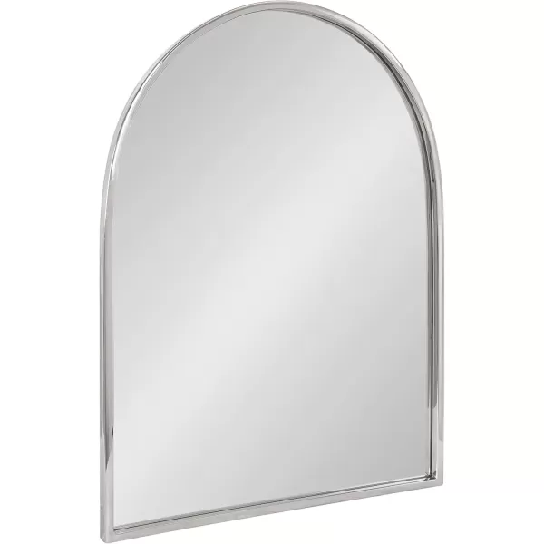 imageKate and Laurel Rowla Modern Arched Wall Mirror 24 x 32 Gold Decorative Glam Arch Mirror with Luxurious Polished Antique Brass Finish and Versatile StylingSilver