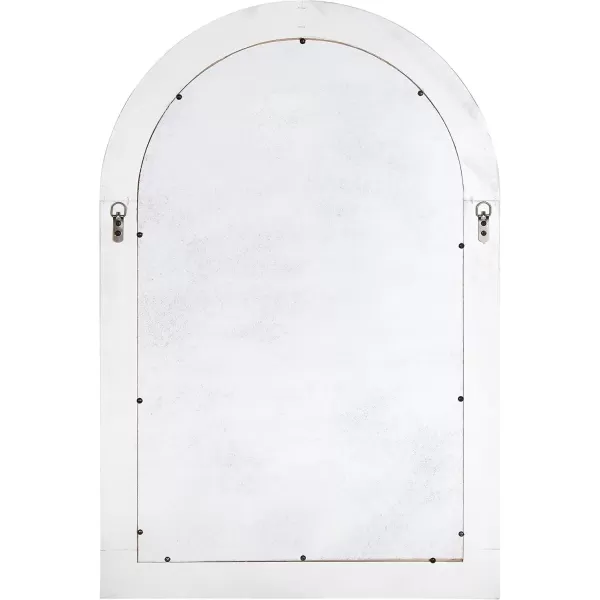 imageKate and Laurel Stonebridge Rustic Arch Mirror 24quot x 36quot White Chic Coastal InspirationWhite