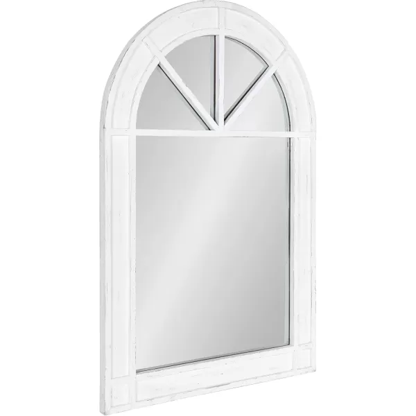 imageKate and Laurel Stonebridge Rustic Arch Mirror 24quot x 36quot White Chic Coastal InspirationWhite