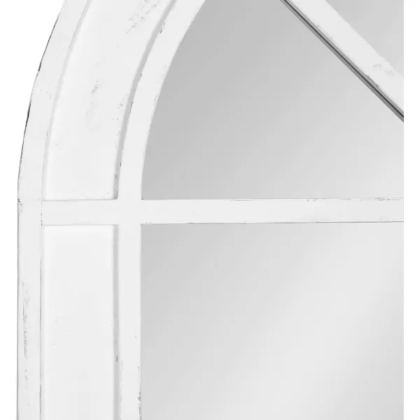 imageKate and Laurel Stonebridge Rustic Arch Mirror 24quot x 36quot White Chic Coastal InspirationWhite