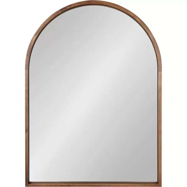 imageKate and Laurel Valenti Farmhouse Arched Wall Mirror 24 x 32 Rustic Brown Sophisticated Modern Mirror for Wall Decor