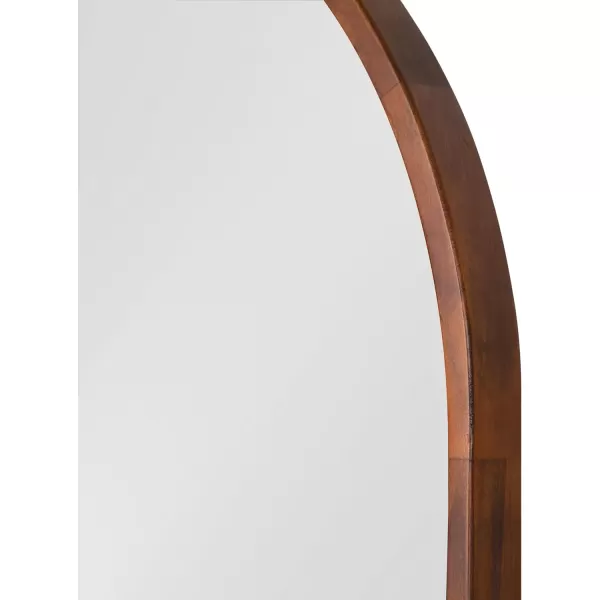 imageKate and Laurel Valenti Midcentury Arched Wall Mirror 16 x 47 Walnut Brown Transitional Mirror for Wall Decor