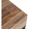 imageKate and Laurel Malone Modern Wooden Side Table with Metal Shelf 18 x 13 x 25 Natural Brown and Black Transitional Wood Nightstand with Storage Shelf BelowNaturalBlack