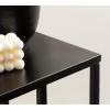 imageKate and Laurel Lockhardt Metal Minimal CTable for Bedroom or Living Room Black 19 x 13 x 27 Modern Narrow Side Table for Small Spaces and Bedroom Accent PieceBlack