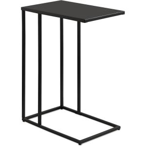 imageKate and Laurel Lockhardt Metal Minimal CTable for Bedroom or Living Room Black 19 x 13 x 27 Modern Narrow Side Table for Small Spaces and Bedroom Accent PieceBlack