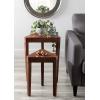 imageKate and Laurel Talcott Midcentury Nesting Tables Set of 2 Walnut Brown Decorative Modern End Tables for Storage and Display