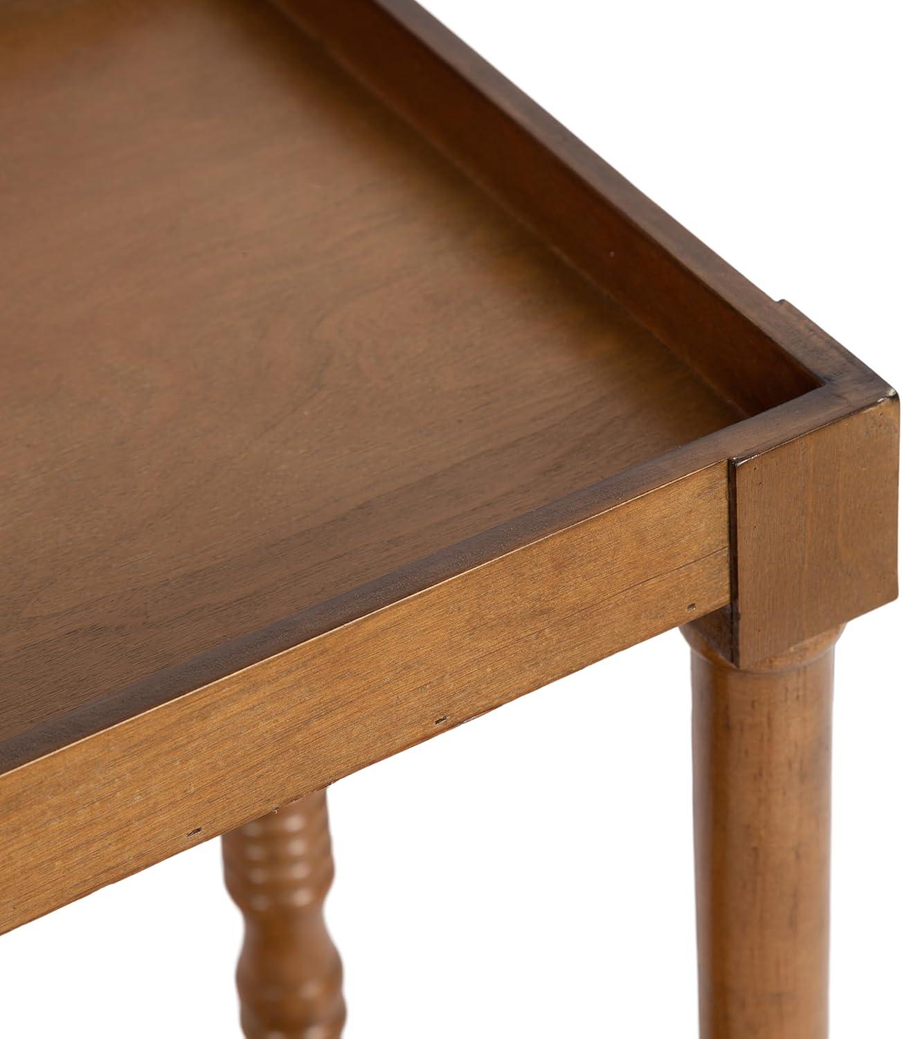 imageKate and Laurel Bellport Farmhouse Rectangle Console Table 34 x 12 x 30 Rustic Brown Vintage Inspired Rectangular Entryway Table for Use as Entry Storage and Display