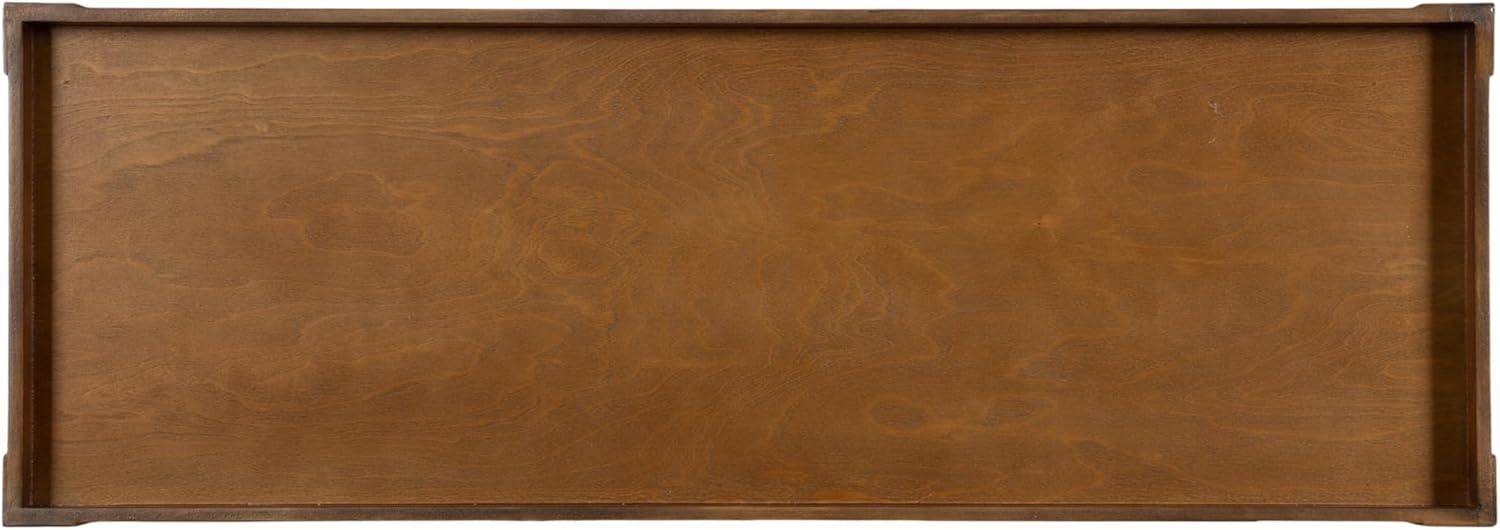 imageKate and Laurel Bellport Farmhouse Rectangle Console Table 34 x 12 x 30 Rustic Brown Vintage Inspired Rectangular Entryway Table for Use as Entry Storage and Display