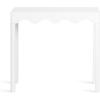 imageKate and Laurel Maida Modern Rectangle Wooden Wavy Console Table 32 x 12 x 30 White Transitional Decorative Entryway Table with Wavy Apron for Entry Decor OptionWhite