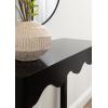 imageKate and Laurel Maida Modern Rectangle Wooden Wavy Console Table 32 x 12 x 30 White Transitional Decorative Entryway Table with Wavy Apron for Entry Decor OptionBlack