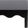 imageKate and Laurel Maida Modern Rectangle Wooden Wavy Console Table 32 x 12 x 30 White Transitional Decorative Entryway Table with Wavy Apron for Entry Decor OptionBlack