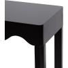 imageKate and Laurel Maida Modern Rectangle Wooden Wavy Console Table 32 x 12 x 30 White Transitional Decorative Entryway Table with Wavy Apron for Entry Decor OptionBlack