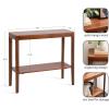 imageKate and Laurel Talcott Modern Rectangle Wood Console Table 36 x 14 x 33 Natural Wood Transitional Decorative TwoTier Entryway Table for Use as a Behind Couch Table or a Bedroom AccentWalnut Brown