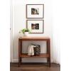 imageKate and Laurel Talcott Modern Rectangle Wood Console Table 36 x 14 x 33 Natural Wood Transitional Decorative TwoTier Entryway Table for Use as a Behind Couch Table or a Bedroom AccentWalnut Brown
