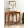 imageKate and Laurel Ulla Modern Tiered Rectangle Console Table 36 x 13 x 30 Black Transitional TwoTier Wood Arched Entryway Table with Storage for Behind Couch Home Decor OptionRustic Brown