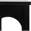 imageKate and Laurel Ulla Modern Tiered Rectangle Console Table 36 x 13 x 30 Black Transitional TwoTier Wood Arched Entryway Table with Storage for Behind Couch Home Decor OptionBlack