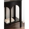 imageKate and Laurel Ulla Modern Tiered Rectangle Console Table 36 x 13 x 30 Black Transitional TwoTier Wood Arched Entryway Table with Storage for Behind Couch Home Decor OptionBlack