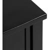 imageKate and Laurel Ulla Modern Tiered Rectangle Console Table 36 x 13 x 30 Black Transitional TwoTier Wood Arched Entryway Table with Storage for Behind Couch Home Decor OptionBlack