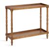 imageKate and Laurel Bellport Farmhouse Rectangle Console Table 34 x 12 x 30 Rustic Brown Vintage Inspired Rectangular Entryway Table for Use as Entry Storage and Display