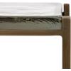 imageKate and Laurel Aguilar Modern Glam Slim Side Table 12 x 7 x 22 White Marble and Gold Decorative Narrow End Table for Use as Skinny Bedroom Nightstand or Living Room Mini TableGold