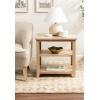 imageKate and Laurel Broadbridge Modern Tiered Rectangle Side Table 23 x 18 x 24 Light Natural Transtional ThreeTier Wooden Nightstand with Storage for Use as Living Room End TableNatural