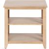 imageKate and Laurel Broadbridge Modern Tiered Rectangle Side Table 23 x 18 x 24 Light Natural Transtional ThreeTier Wooden Nightstand with Storage for Use as Living Room End TableNatural