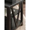 imageKate and Laurel Broadbridge Modern Tiered Rectangle Side Table 23 x 18 x 24 Light Natural Transtional ThreeTier Wooden Nightstand with Storage for Use as Living Room End TableBlack
