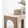 imageKate and Laurel Dahl Modern Slatted Wooden Slim Side Table 16 x 8 x 24 Natural Wood Transitional Wood Narrow End Table for Use as Living Room Plant Stand or Small Bedroom NightstandWhite