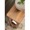 imageKate and Laurel Dahl Modern Slatted Wooden Slim Side Table 16 x 8 x 24 Natural Wood Transitional Wood Narrow End Table for Use as Living Room Plant Stand or Small Bedroom NightstandNatural