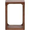 imageKate and Laurel Dahl Modern Slatted Wooden Slim Side Table 16 x 8 x 24 Natural Wood Transitional Wood Narrow End Table for Use as Living Room Plant Stand or Small Bedroom NightstandWalnut Brown