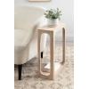imageKate and Laurel Dahl Modern Slatted Wooden Slim Side Table 16 x 8 x 24 Natural Wood Transitional Wood Narrow End Table for Use as Living Room Plant Stand or Small Bedroom NightstandWhite