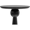 imageKate and Laurel Jakob Modern Wooden Round Side Table 12 x 24 Walnut Brown Circle Pedestal Table for Use as Bedroom Nightstand Indoor Plant Stand or Decorative Living Room TableBlack