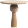 imageKate and Laurel Jakob Modern Wooden Round Side Table 12 x 24 Walnut Brown Circle Pedestal Table for Use as Bedroom Nightstand Indoor Plant Stand or Decorative Living Room TableNatural