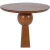 imageKate and Laurel Jakob Modern Wooden Round Side Table 12 x 24 Walnut Brown Circle Pedestal Table for Use as Bedroom Nightstand Indoor Plant Stand or Decorative Living Room TableWalnut Brown
