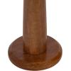 imageKate and Laurel Jakob Modern Wooden Round Side Table 12 x 24 Walnut Brown Circle Pedestal Table for Use as Bedroom Nightstand Indoor Plant Stand or Decorative Living Room TableWalnut Brown