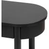 imageKate and Laurel Koji Modern Tiered Rectangular Side Table 22 x 12 x 24 Black Transitional TwoTier Wood Capsule End Table with Storage for Use as Bedroom Accent or Indoor Plant Stand
